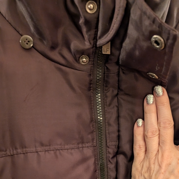 LONDON FOG Tower XL Chocolate Brown Down PUFFER Jacket XL - Picture 7 of 13